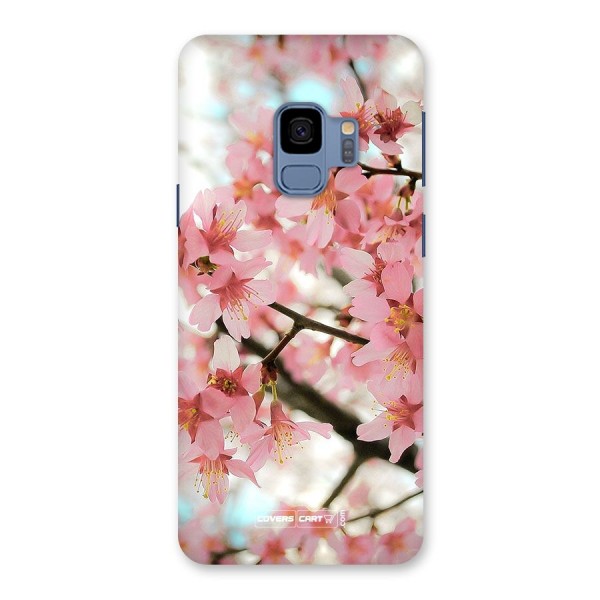 Peach Floral Back Case for Galaxy S9