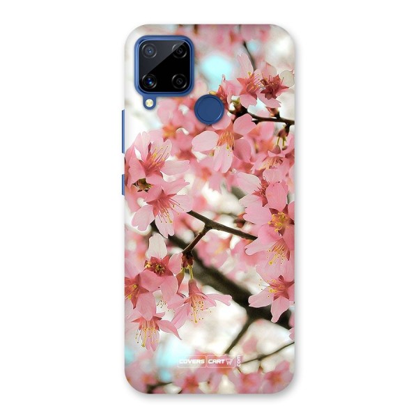 Peach Floral Back Case for Realme C12