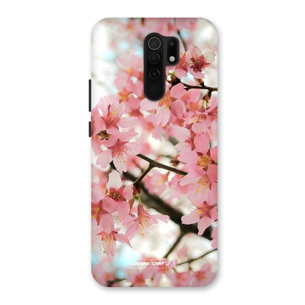 Peach Floral Back Case for Redmi 9 Prime