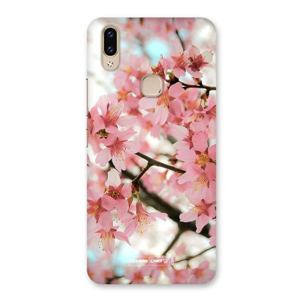 Peach Floral Back Case for Vivo V9