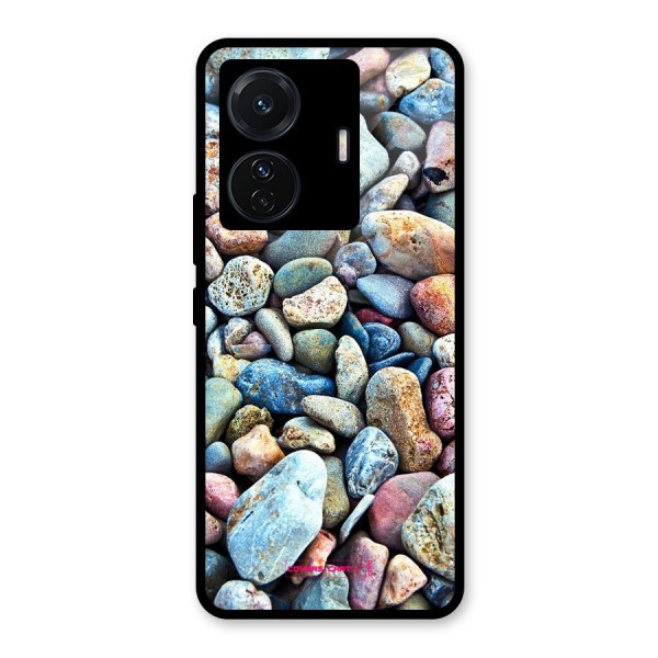 Pebbles Glass Back Case for Vivo iQOO Z6 Pro