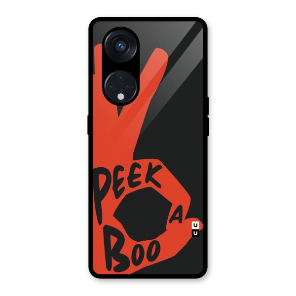 Peek-a-boo Glass Back Case for Reno8 T 5G