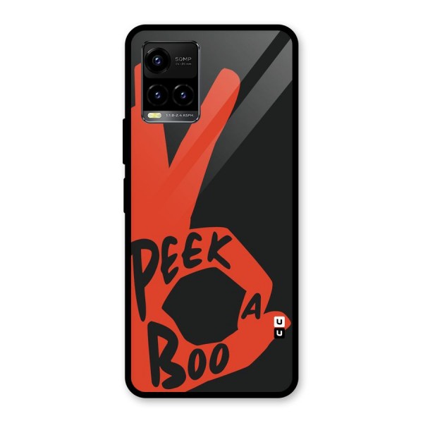 Peek-a-boo Glass Back Case for Vivo Y21 2021