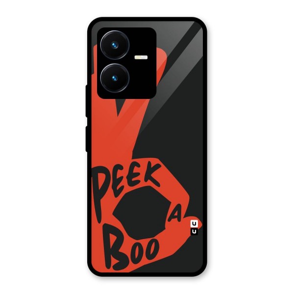 Peek-a-boo Glass Back Case for Vivo Y22