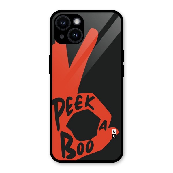 Peek-a-boo Glass Back Case for iPhone 14