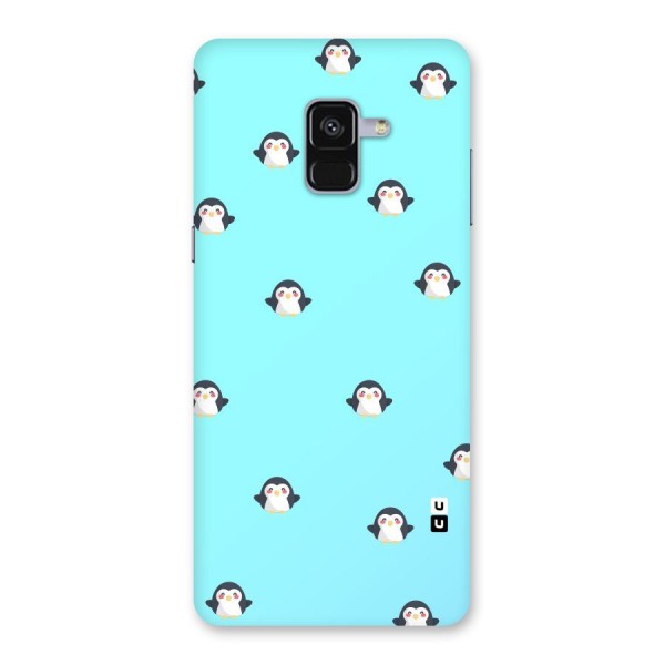 Penguins Pattern Print Back Case for Galaxy A8 Plus