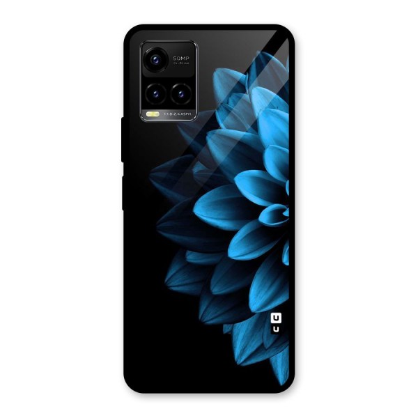 Petals In Blue Glass Back Case for Vivo Y21 2021