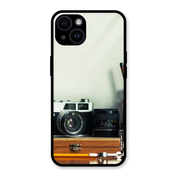 Photographer Desk Glass Back Case for iPhone 14