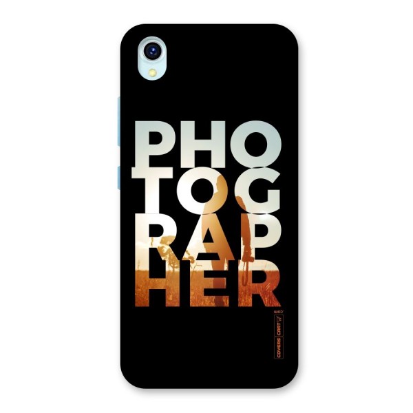 Photographer Typography Back Case for Vivo Y1s