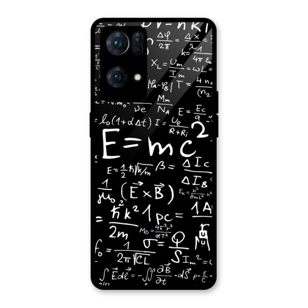 Physics Equation Glass Back Case for Oppo Reno7 Pro 5G