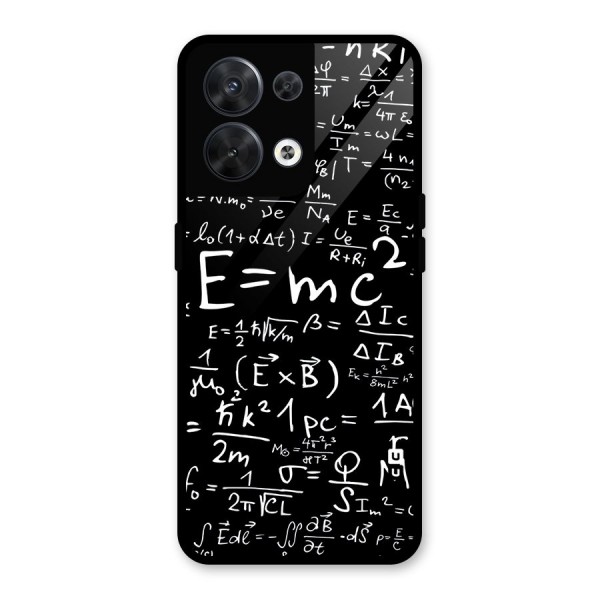 Physics Equation Glass Back Case for Oppo Reno8 5G