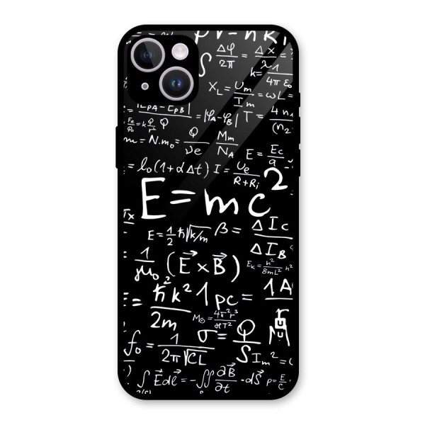 Physics Equation Glass Back Case for iPhone 14 Plus