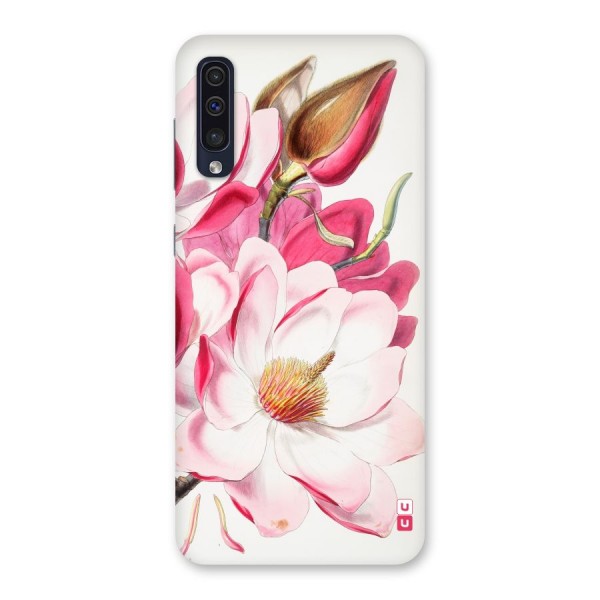 Pink Beautiful Flower Back Case for Galaxy A50s