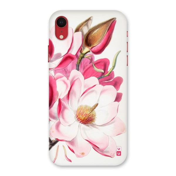 Pink Beautiful Flower Back Case for iPhone XR
