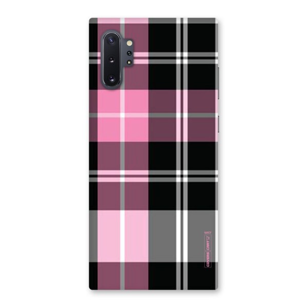 Pink Black Check Back Case for Galaxy Note 10 Plus