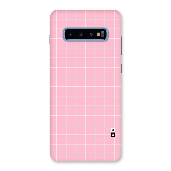 Pink Checks Back Case for Galaxy S10 Plus