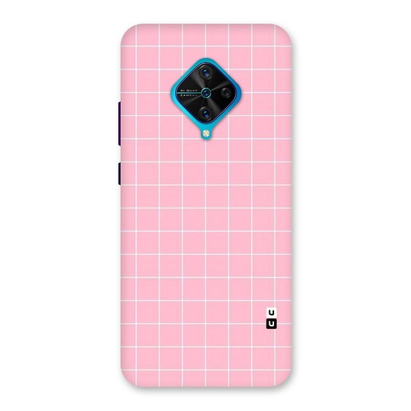 Pink Checks Back Case for Vivo S1 Pro