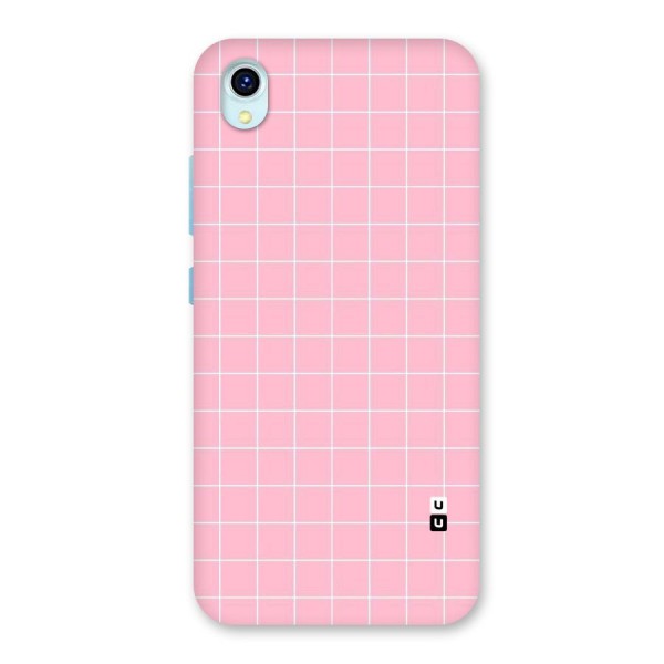 Pink Checks Back Case for Vivo Y1s