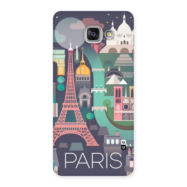 Pink Cute Tower Back Case for Galaxy A7 2016