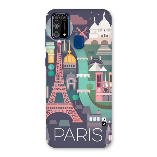 Pink Cute Tower Back Case for Galaxy M31