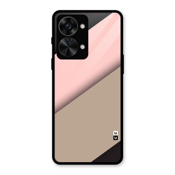 Pink Diagonal Glass Back Case for OnePlus Nord 2T