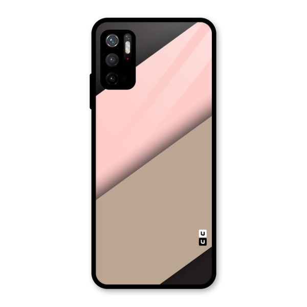 Pink Diagonal Glass Back Case for Poco M3 Pro 5G