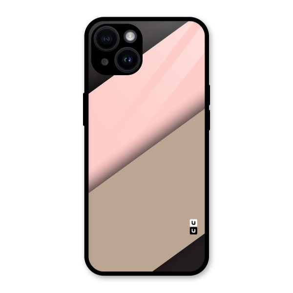 Pink Diagonal Glass Back Case for iPhone 14