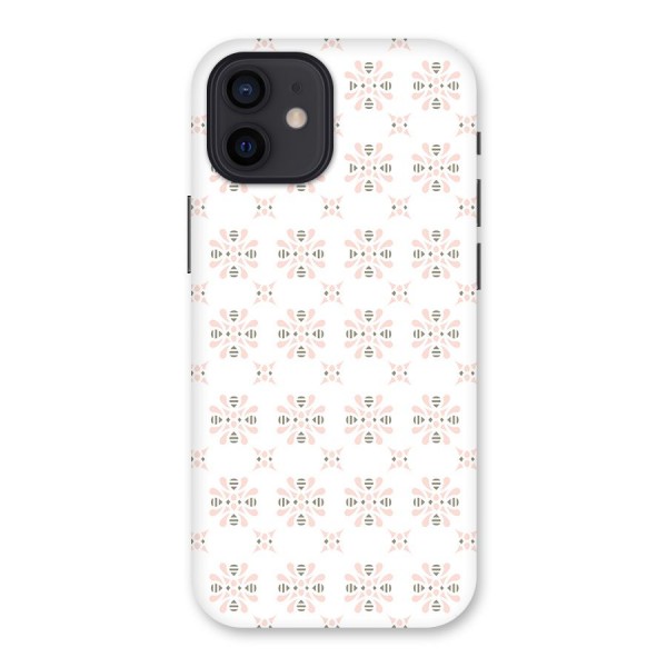 Pink Floral Pattern Back Case for iPhone 12