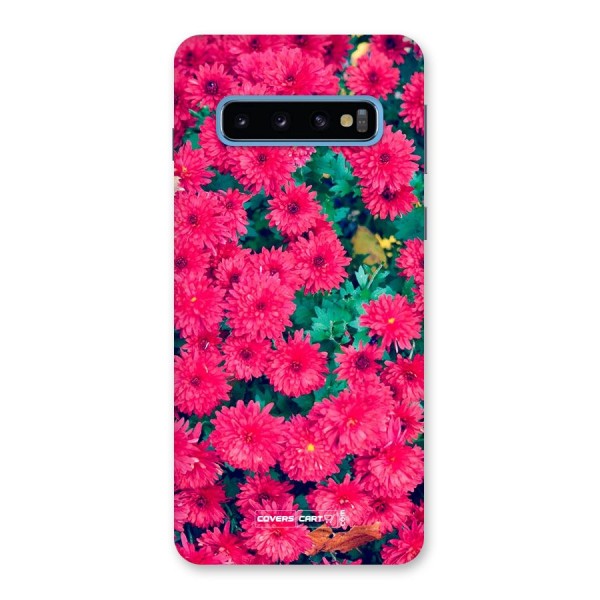 Pink Flowers Back Case for Galaxy S10