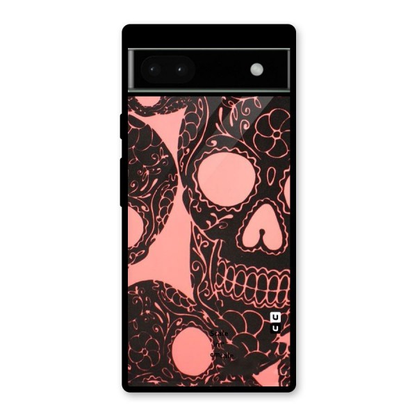 Pink Head Glass Back Case for Google Pixel 6a
