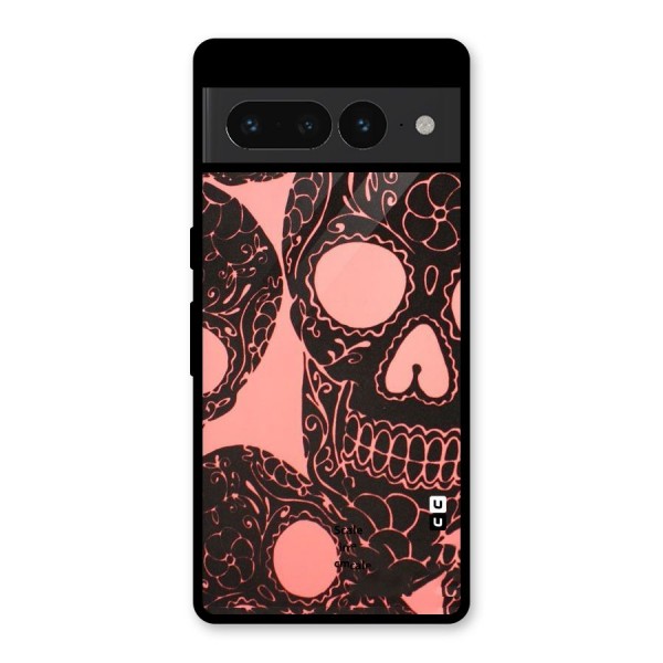 Pink Head Glass Back Case for Google Pixel 7 Pro