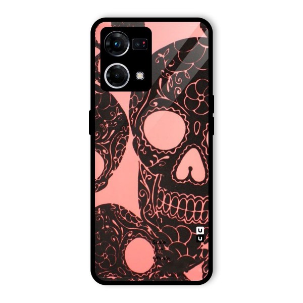 Pink Head Glass Back Case for Oppo F21s Pro 4G