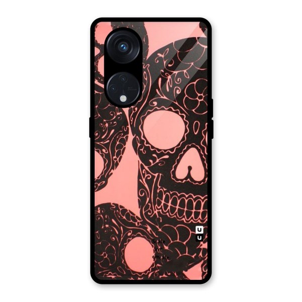 Pink Head Glass Back Case for Reno8 T 5G