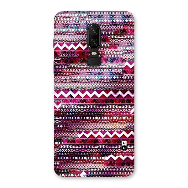 Pink Indie Pattern Back Case for OnePlus 6