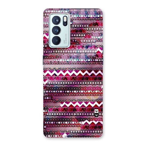 Pink Indie Pattern Back Case for Oppo Reno6 Pro 5G