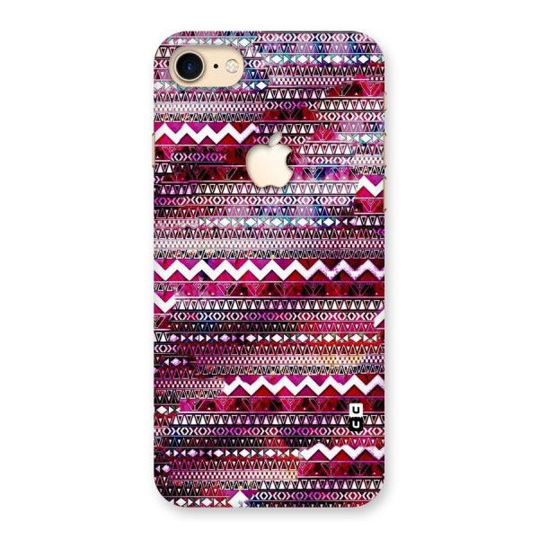 Pink Indie Pattern Back Case for iPhone 7 Apple Cut