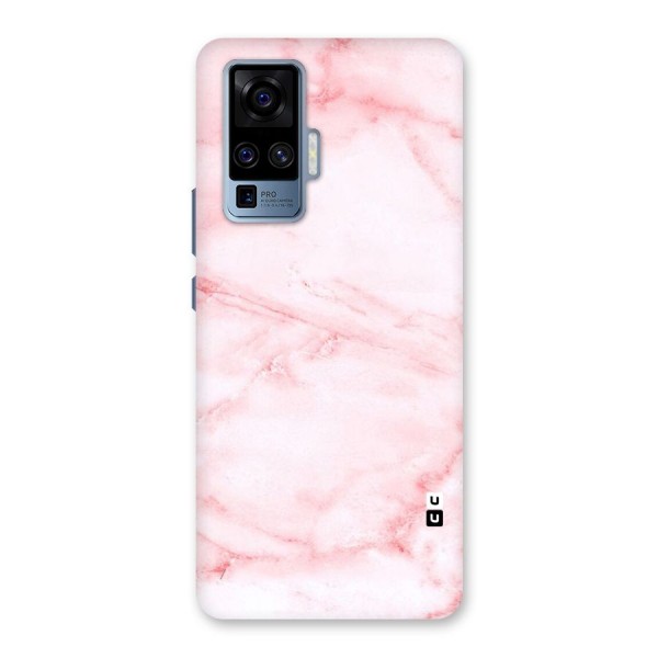 Pink Marble Print Back Case for Vivo X50 Pro