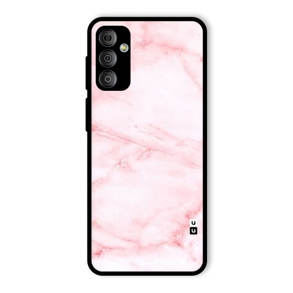 Pink Marble Print Glass Back Case for Galaxy F23