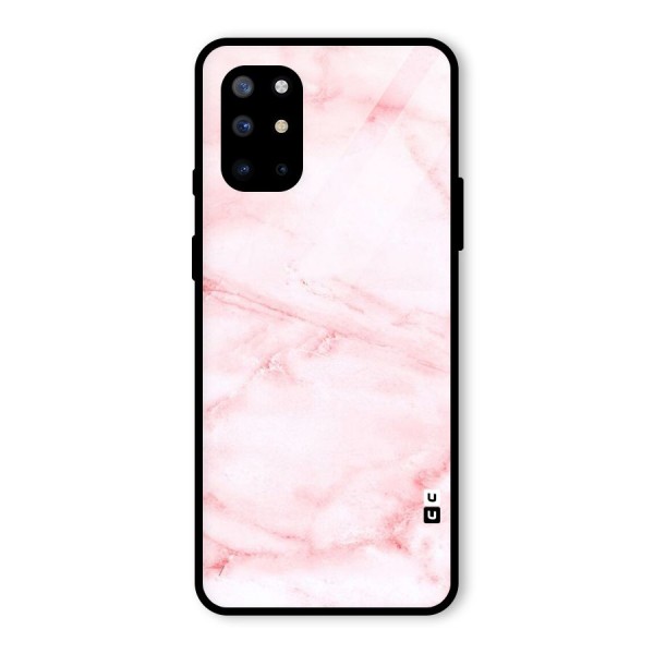 Pink Marble Print Glass Back Case for OnePlus 8T