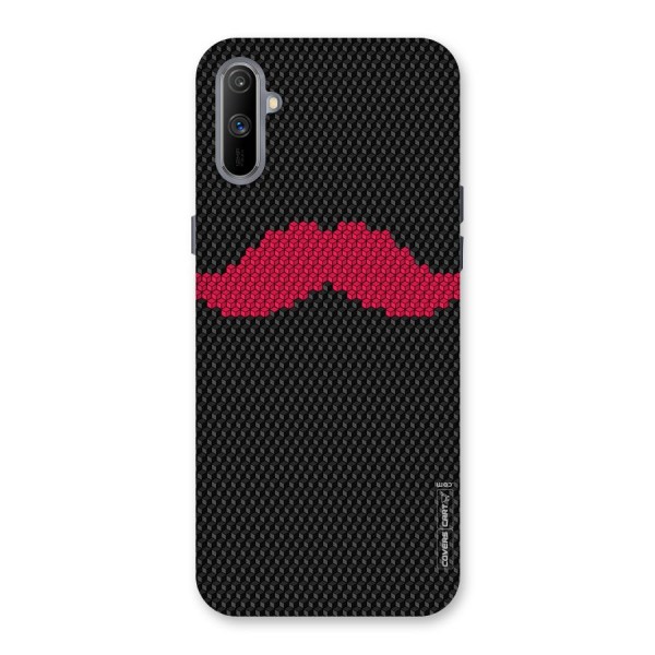 Pink Moustache Back Case for Realme C3