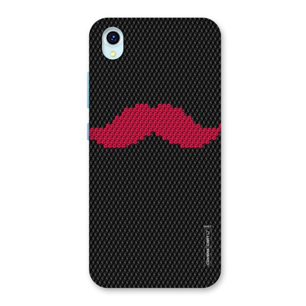 Pink Moustache Back Case for Vivo Y1s