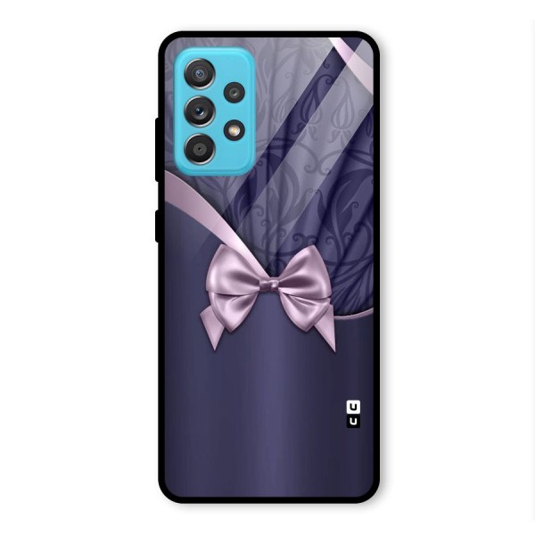 Pink Ribbon Glass Back Case for Galaxy A52s 5G