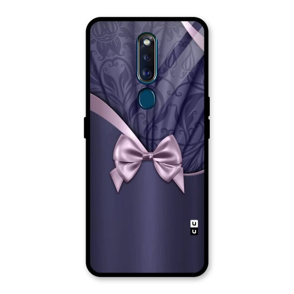 Pink Ribbon Glass Back Case for Oppo F11 Pro