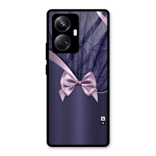 Pink Ribbon Glass Back Case for Realme 10 Pro Plus