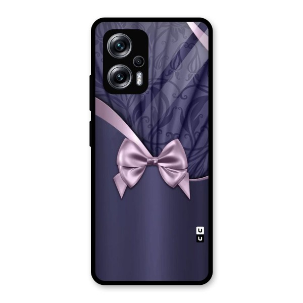 Pink Ribbon Glass Back Case for Redmi K50i