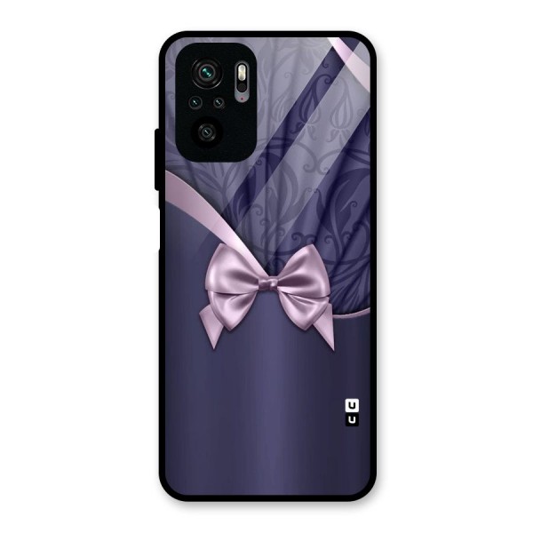 Pink Ribbon Glass Back Case for Redmi Note 10