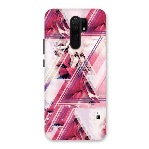 Pink Rose Abstract Back Case for Redmi 9 Prime