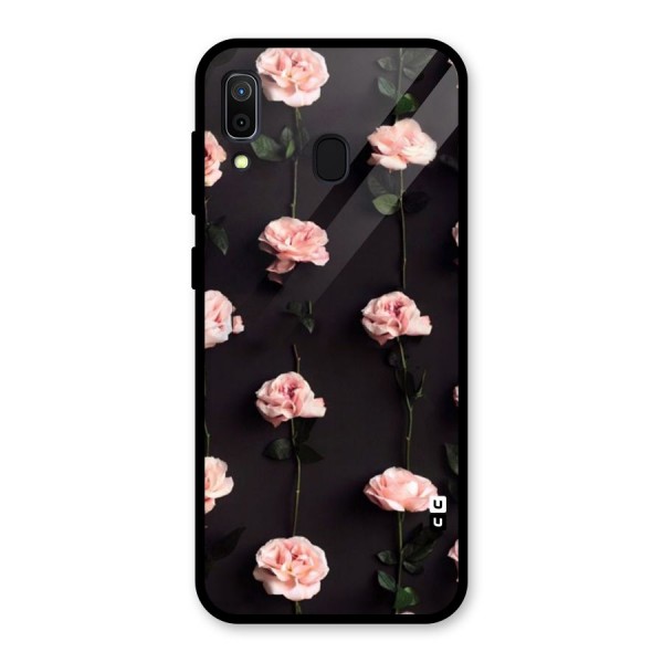 Pink Roses Glass Back Case for Galaxy A30