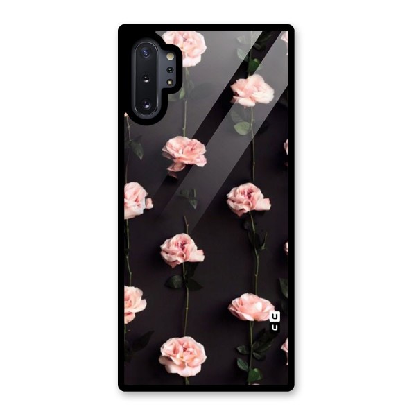 Pink Roses Glass Back Case for Galaxy Note 10 Plus