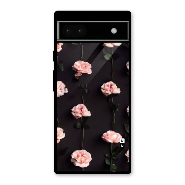 Pink Roses Glass Back Case for Google Pixel 6a